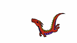 Gif de dragon chinois qui part au loin dans le ciel de Morlaix