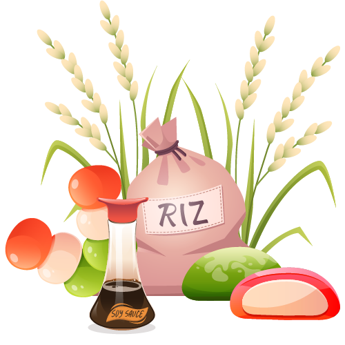 Ingrédient de cuisine pour recette Japonaise Coréene Chinoise, riz gluant, algues pour sushis, tapioca ect Little Little épicerie Morlaix 29